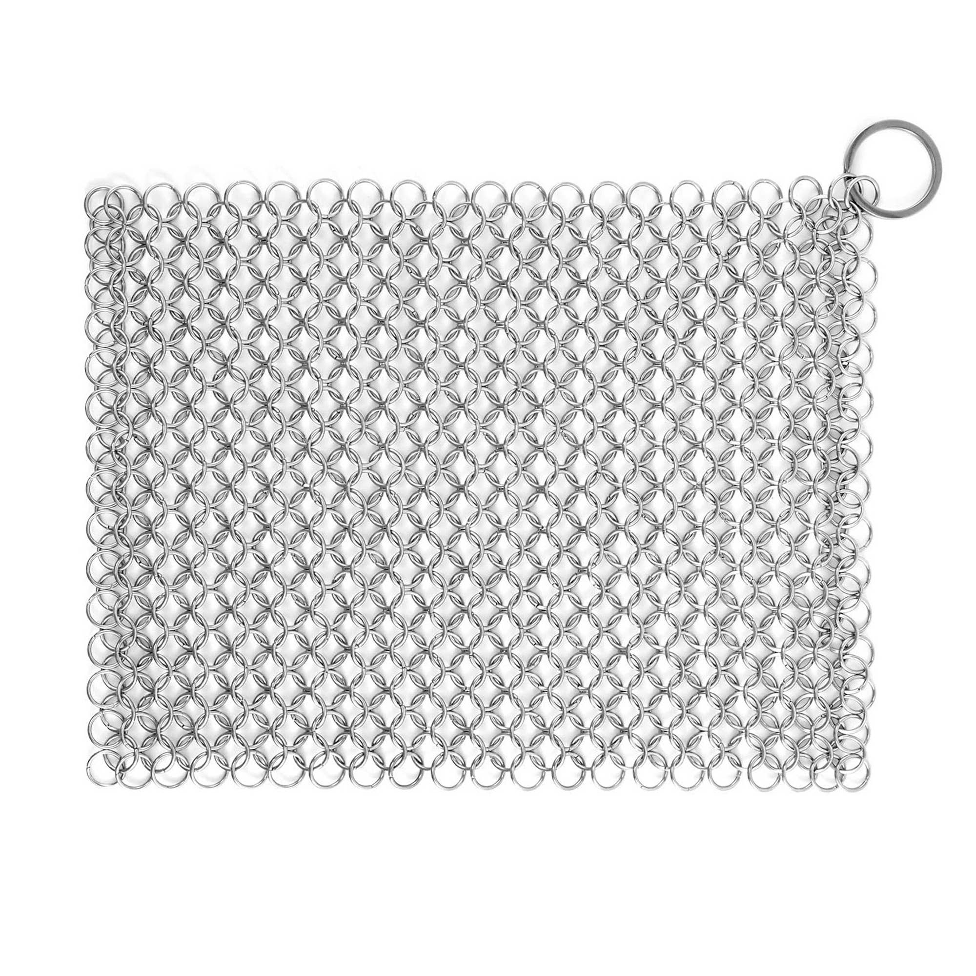 Chain Mail Cast Iron Cleaner and Scrubber - 8” x 6” | Outset