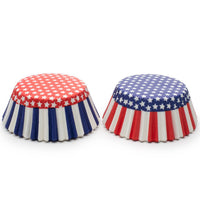 Patriotic Cupcake Liners - 3" x 3" (50 Count) | Fox Run
