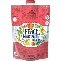 Peach Margarita in a Bag Cocktail/Mocktail Slushie Mixer | Lieutenant Blender's Cocktail Mixes