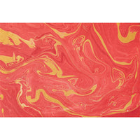 Red & Gold Veined Marbled Placemats | Hester & Cook