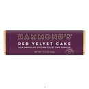 Hammond's Red Velvet Cake milk chocolate bar on a white background