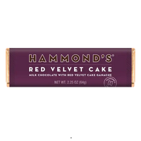 Red Velvet Cake Milk Chocolate Candy Bar | Hammond's Candies