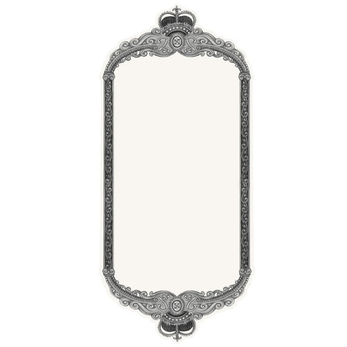 Decorative frame shaped table card with intricate design on a white background