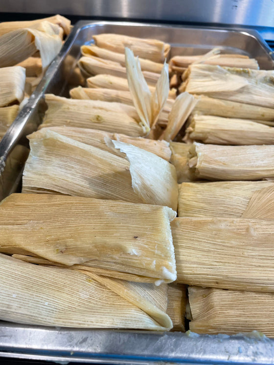 Green Chile Chicken Tamales | Palomino's Salsa and Tamales