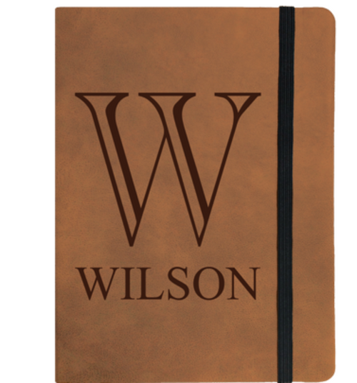 Faux Leather Notebook - Customizable