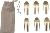 Stainless Steel Cheese Markers/Gold/Set 6