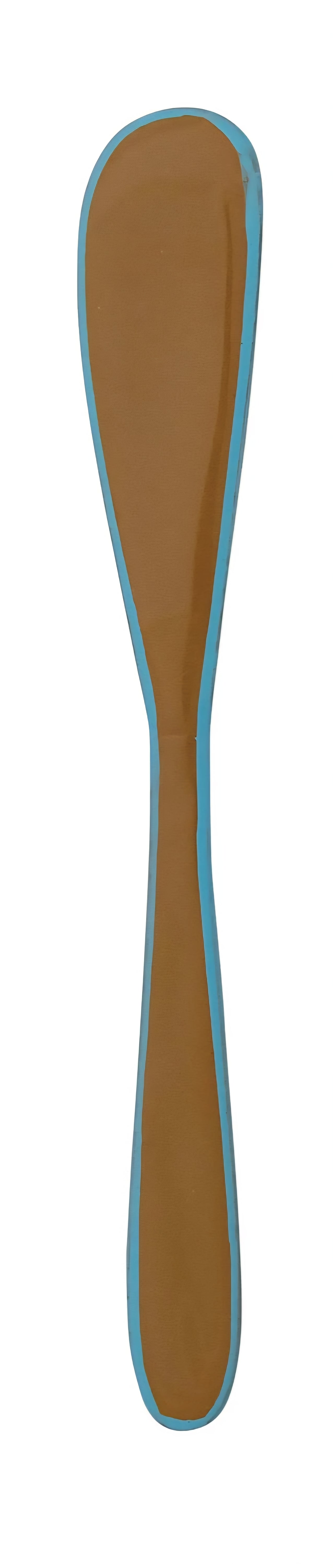 Enameled Stainless Steel Canape Knife with Colored Edge, 3 Colors