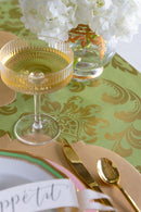 Light Green Damask Table Runner | Hester & Cook