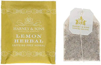 Lemon Herbal Tea, Box of 50 Foil Wrapped Teabags - Caffeine-free