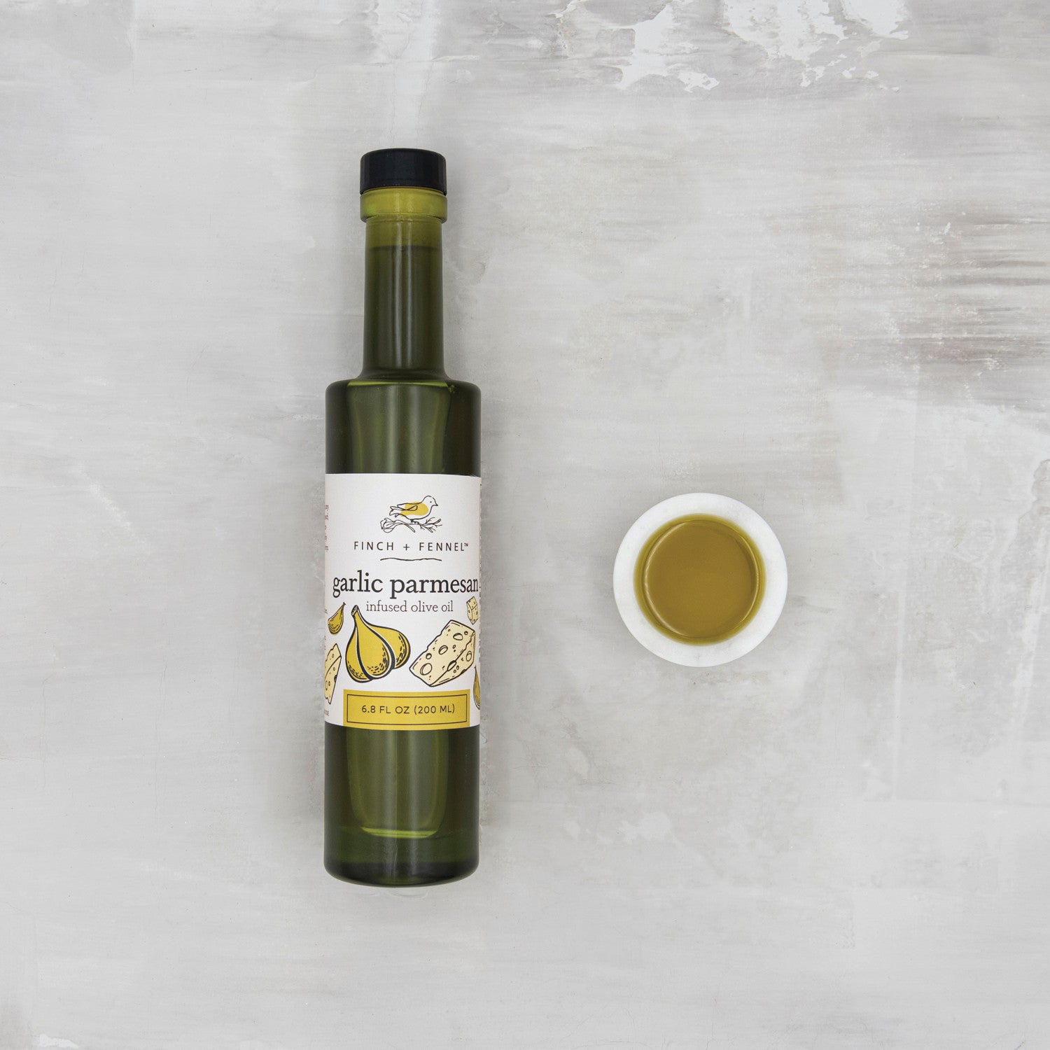 Garlic Parmesan Infused Olive Oil, 6.8 oz | Finch + Fennel