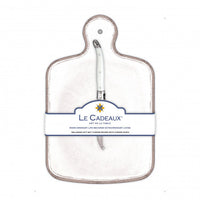 Rustica Antique White Cheeseboard Gift Set | Le Cadeaux