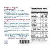 Country Home Creations Caramelized Onion & Garlic Dip Mix