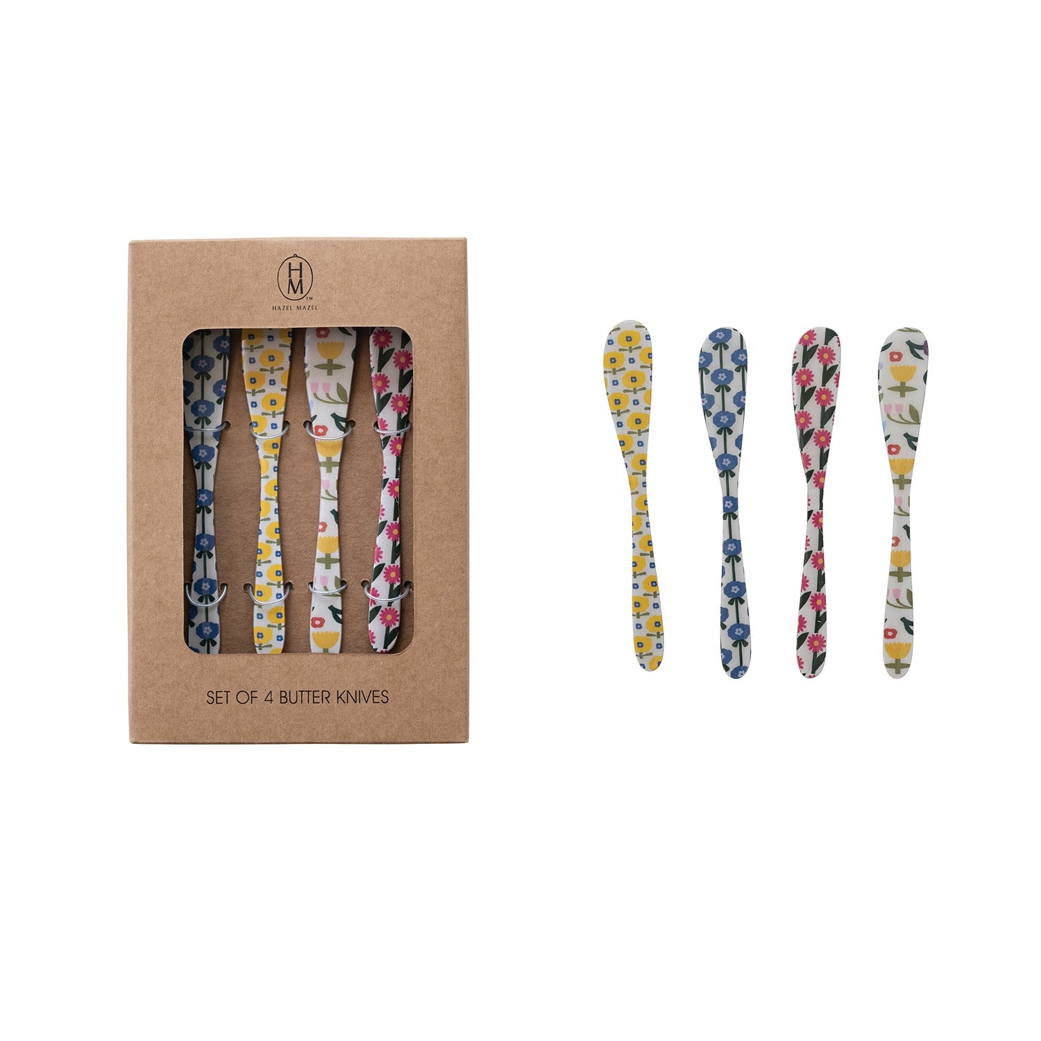 Enameled Stainless Canape Knife Set