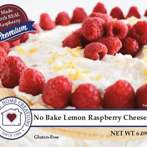No Bake Lemon Raspberry Cheesecake | Country Home Creations