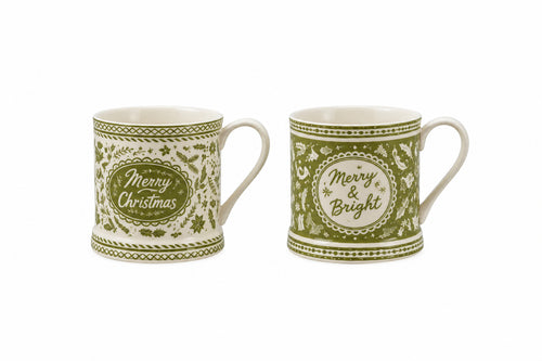 Holiday Mug in Green, 2 Styles