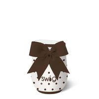 Mocha Dots Stemless Wine Cup 12oz | SWIG