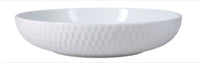 Textured Porcelain Dinner Bowls 48 oz
