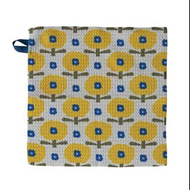Square Printed Recycled Dish Cloth - Assorted 10 1/2"