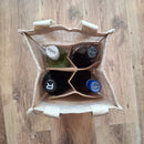 Burlap Tote Bag 8" x 8" x 14"