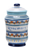Ceramic Canister with Design & Spice Name, 4 Styles