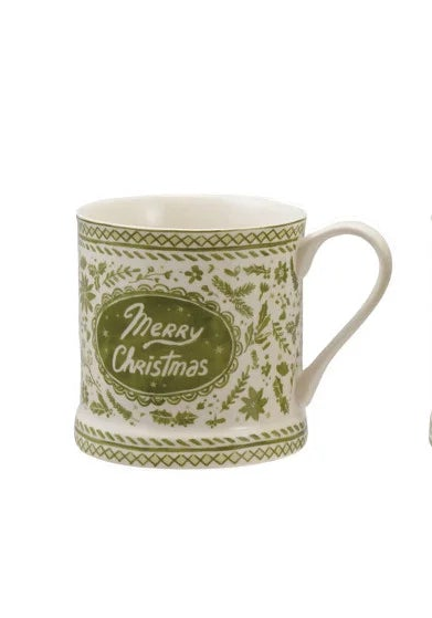 Holiday Mug in Green, 2 Styles