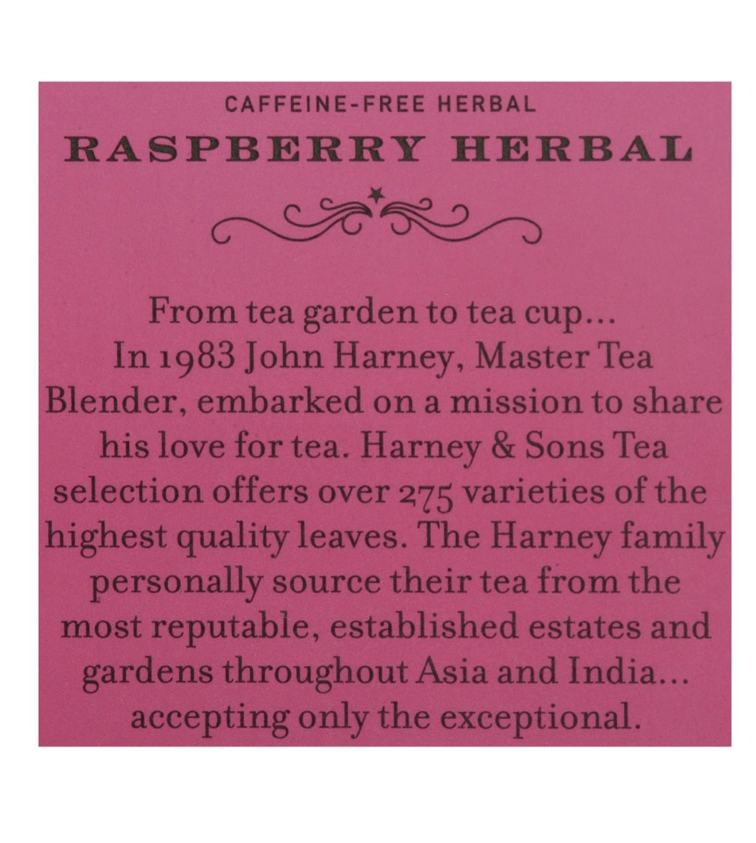 Raspberry Herbal Tea Bag Singles - Caffeine-free