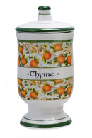 Ceramic Canister with Design & Spice Name, 4 Styles