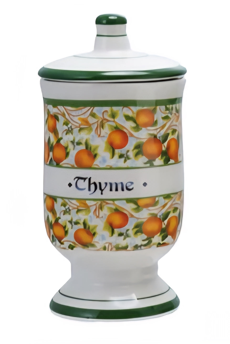 Ceramic Canister with Design & Spice Name, 4 Styles