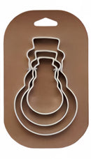 Stainless Steel Holiday Cookie Cutters on Card, Set of 3, 5 Styles