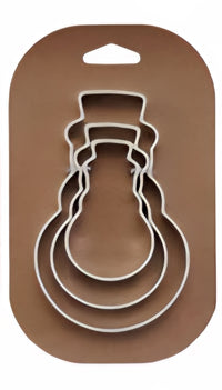 Stainless Steel Holiday Cookie Cutters on Card, Set of 3, 5 Styles