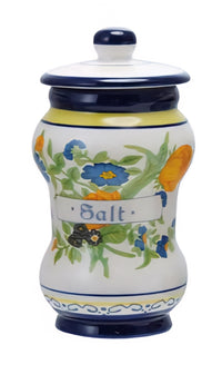 Ceramic Canister with Design & Spice Name, 4 Styles