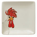 Stoneware Plate with Chicken