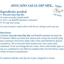 Avocado Salsa Dip Mix | Country Home Creations
