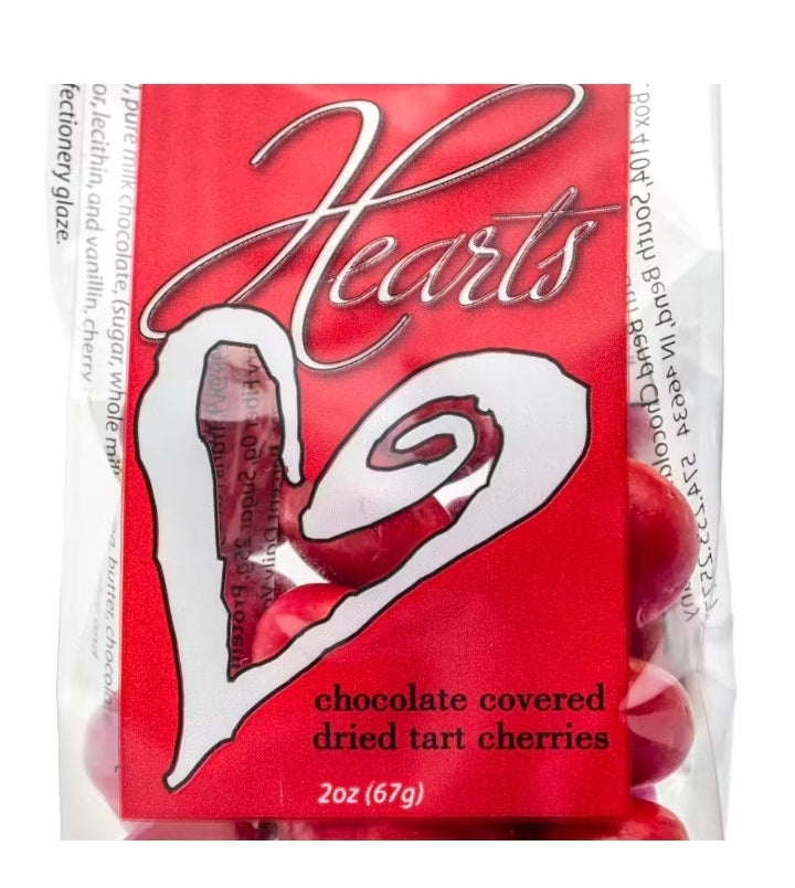 South Bend Chocolate Company Hearts 2 oz