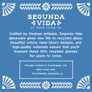 Viajar Wide Stemmed Recycled Margarita Glasses, Set of 2