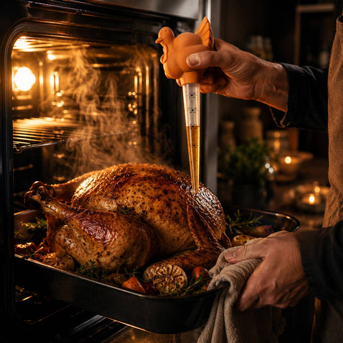 Turkey Roasting Baster with Cleaning Brush
