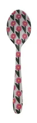 Enameled Floral Print Stainless Steel Spoon