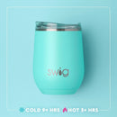 Mocha Dots Stemless Wine Cup 12oz | SWIG