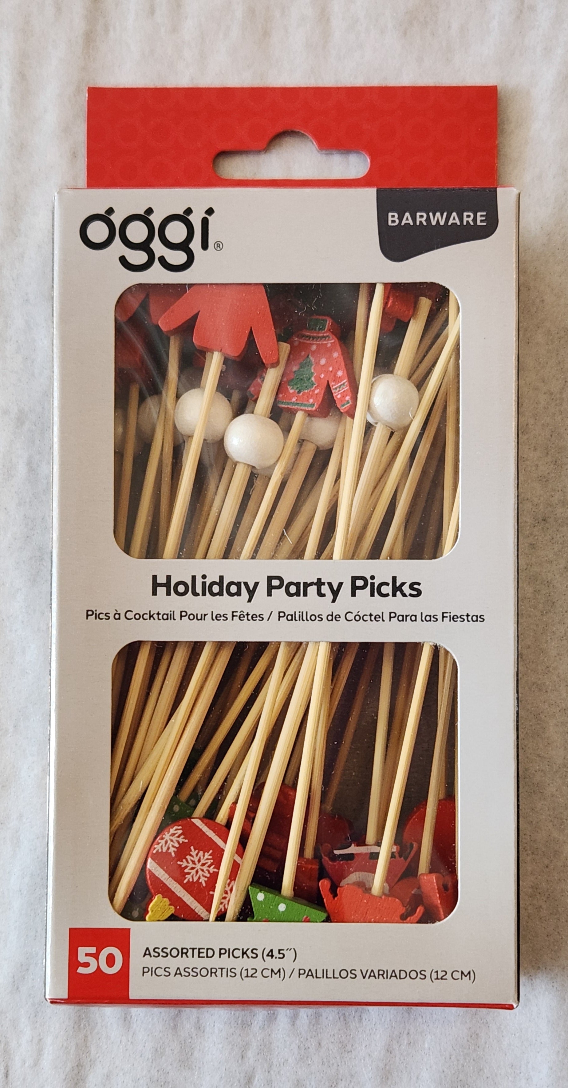 Xmas Ornament Picks - 50 assorted pieces