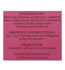 Raspberry Herbal, Box of 50 Foil Wrapped Teabags - Caffeine-free