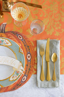 Orange Damask Table Runner | Hester & Cook
