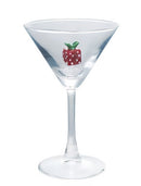 4 oz. Martini Glass with Hand-Blown Holiday Figure, 8 Styles