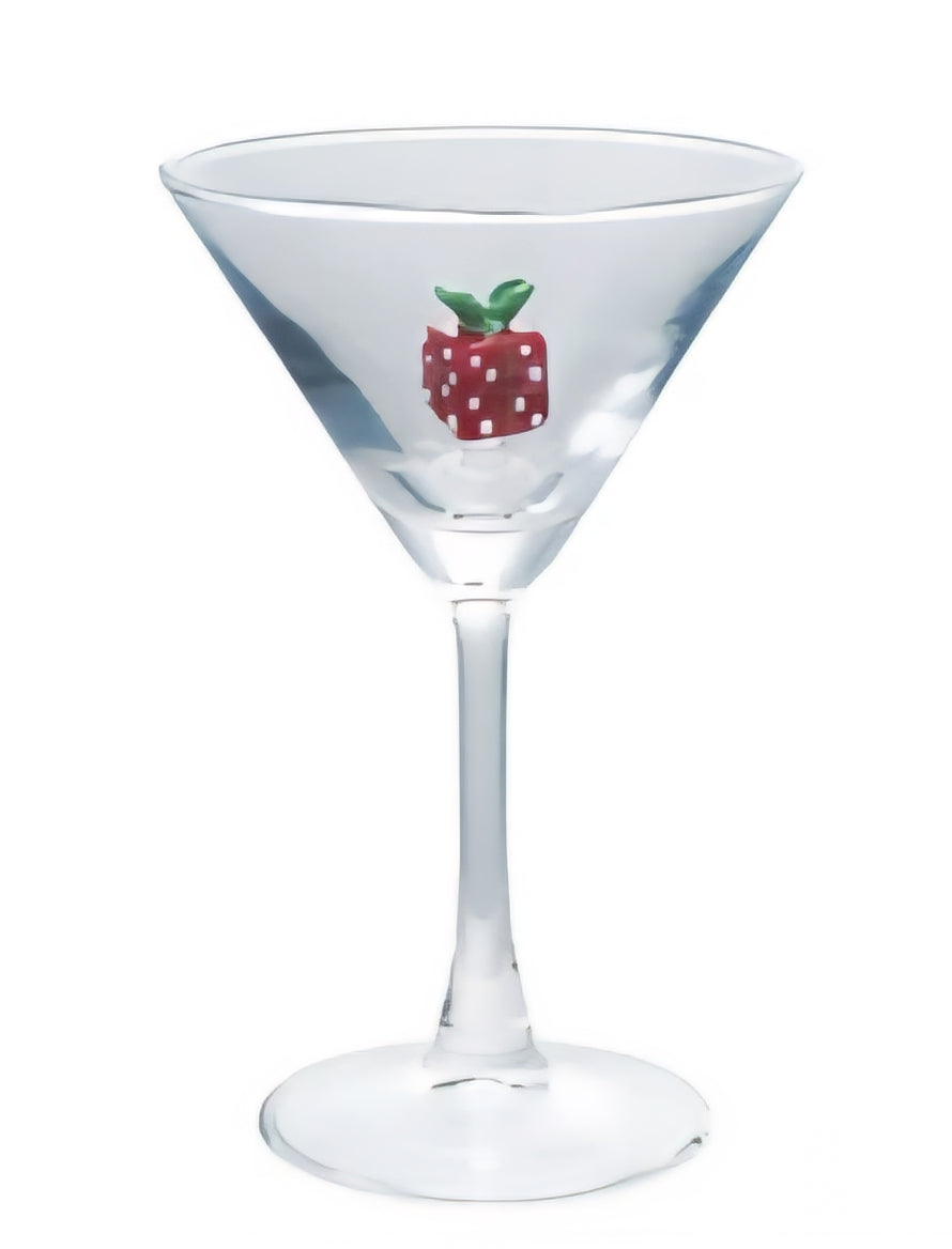 4 oz. Martini Glass with Hand-Blown Holiday Figure, 8 Styles