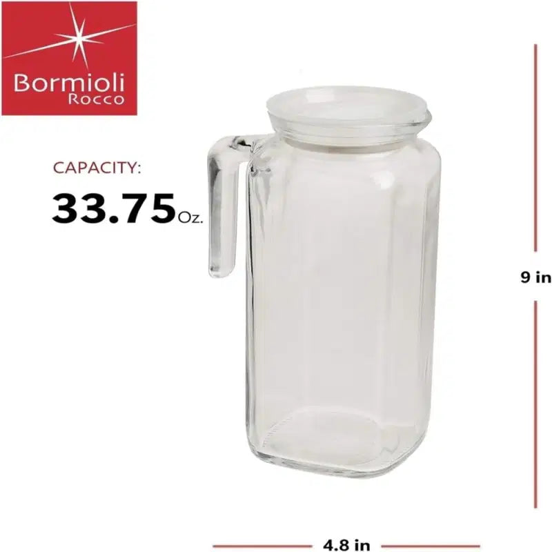 Glass Pitcher with Frost Lid - Frigoverre 1 Liter