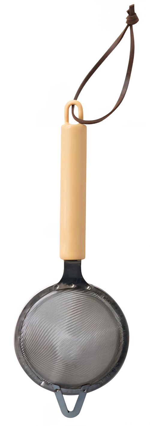 Stainless Steel Strainer with Enameled Handle - Sold Separately