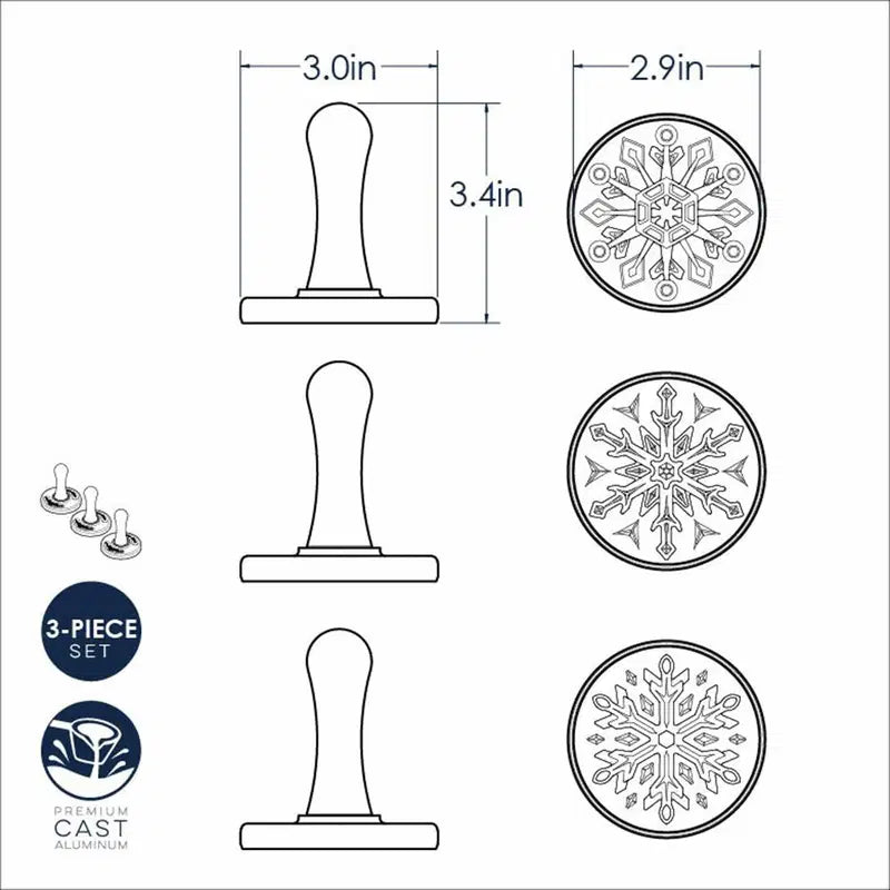 Nordic Ware Snowflake Cookie Stamps