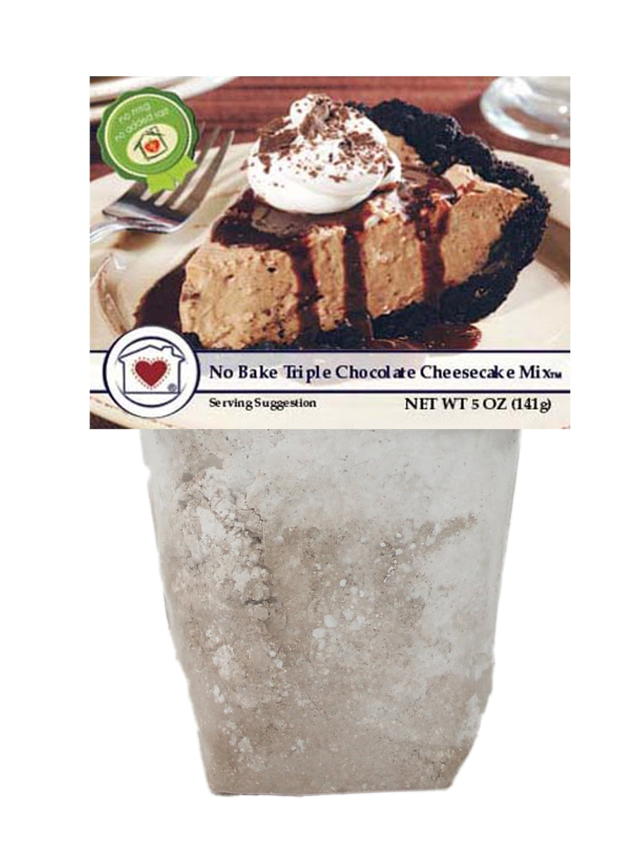 Country Home Creations No Bake Triple Chocolate Cheesecake Mix
