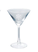 4 oz. Martini Glass with Hand-Blown Holiday Figure, 8 Styles