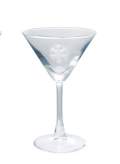 4 oz. Martini Glass with Hand-Blown Holiday Figure (Sold Separately)