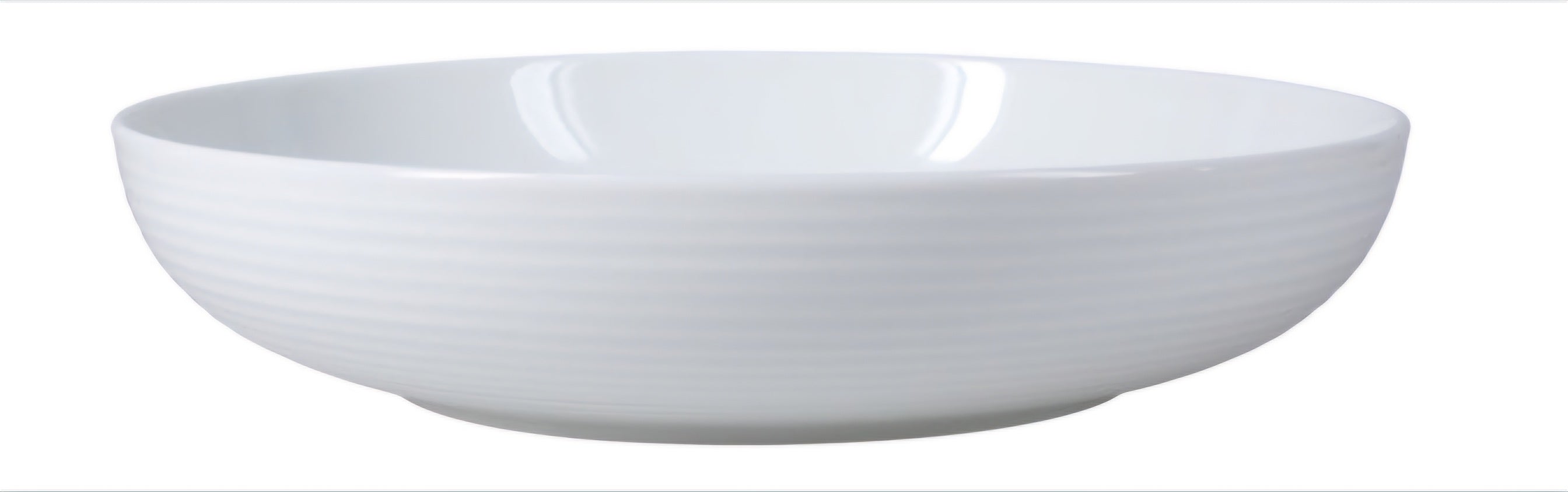 Textured Porcelain Dinner Bowls 48 oz